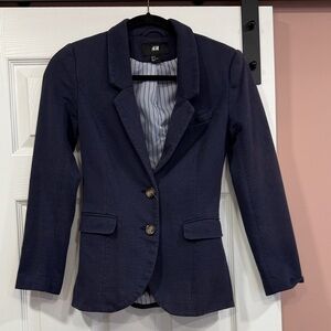 H&M Women's Navy Blue Blazer
